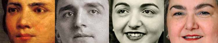 FOUR GENERATIONS OF BUONGIORNO/TROISI FAMILY MEMBERS, Left to Right: 1. Maria Michela Buongiorno Troisi (1854–1906), mother of 2. Domenic Troisi (1894–1973), father of 3. Marguerite L. Troisi Carapellucci (1926–2007), mother of 4. Janice Carapellucci