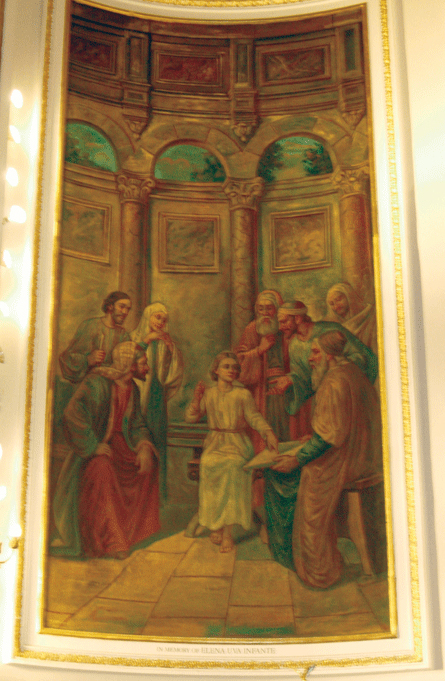 Principal Episodes in the Life of Christ, mural behind altar. Photograph ©2007 Janice Carapellucci. Used with permission.
