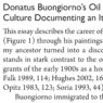 Article about Donatus Buongiorno published in academic journal